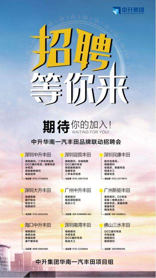沙井最新小车商务司机招聘信息一览