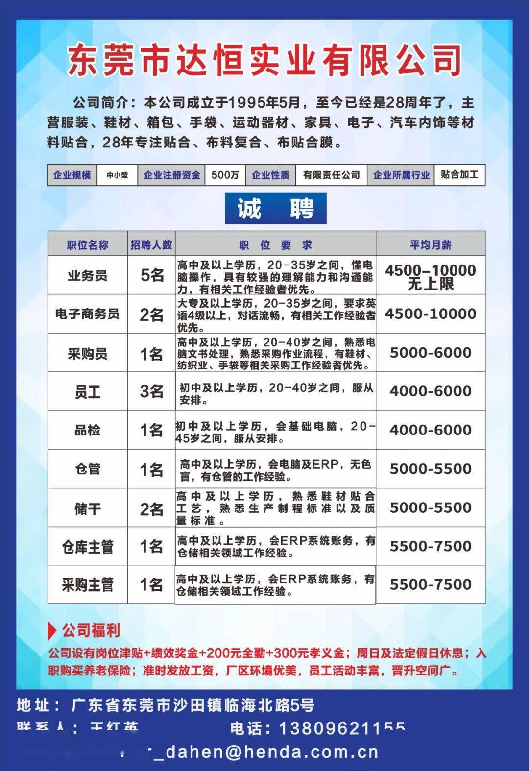 东莞长安增田最新招聘,东莞长安增田最新招聘启事,探寻职业发展的无限可能