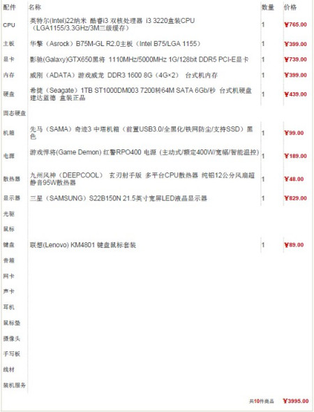 揭秘2013最新电脑配置单,科技前沿的硬件精选