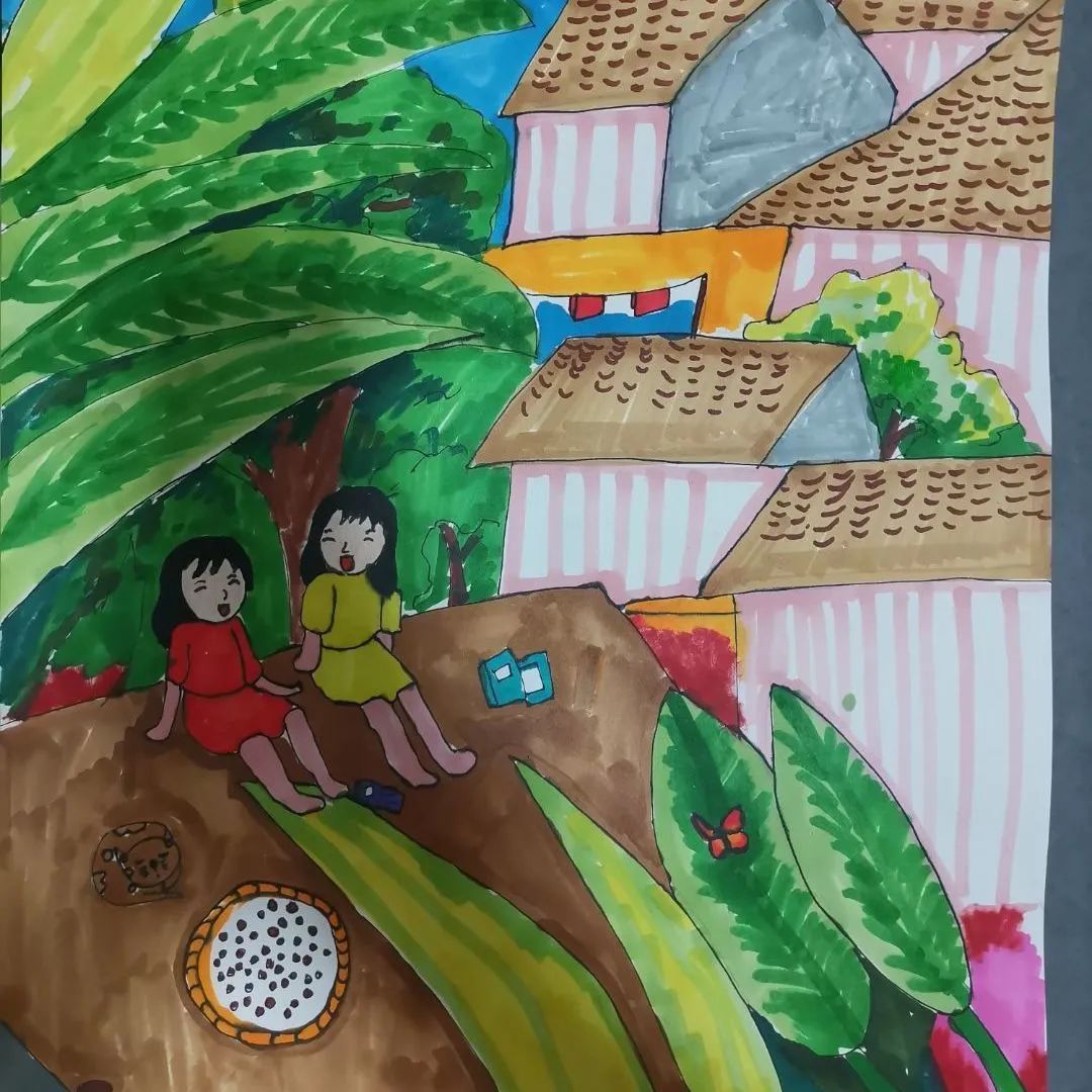 三年级画画比赛图片,小巷深处的艺术宝藏