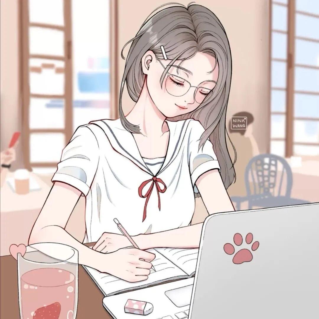 闺蜜头像动漫二人,学习、变化与自信的励志之旅