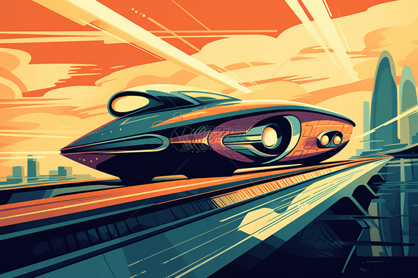 汽车动漫图片,科技驰骋未来,动漫与现实交融