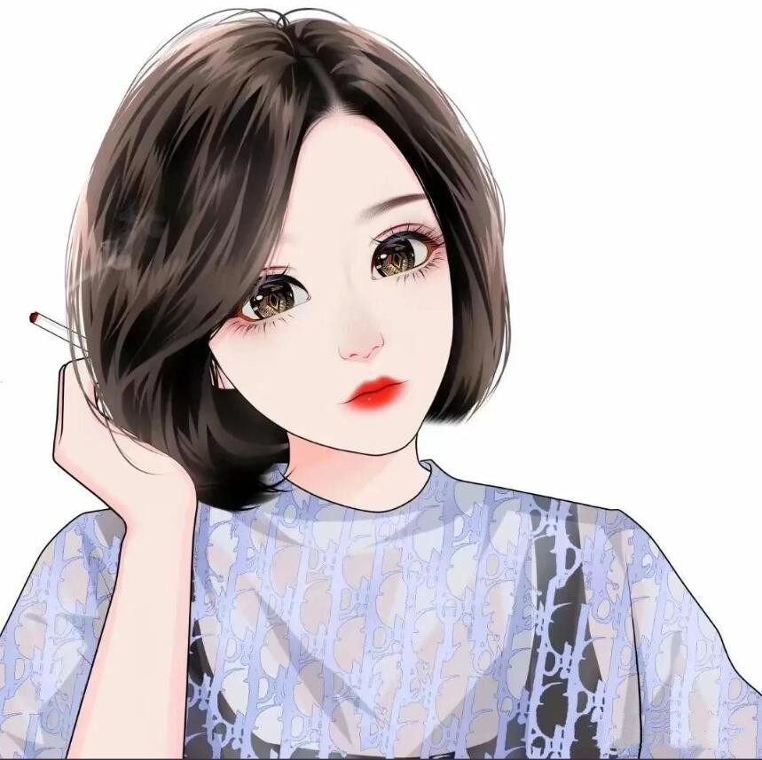 动漫短发女孩图片,短发魅力与励志的力量