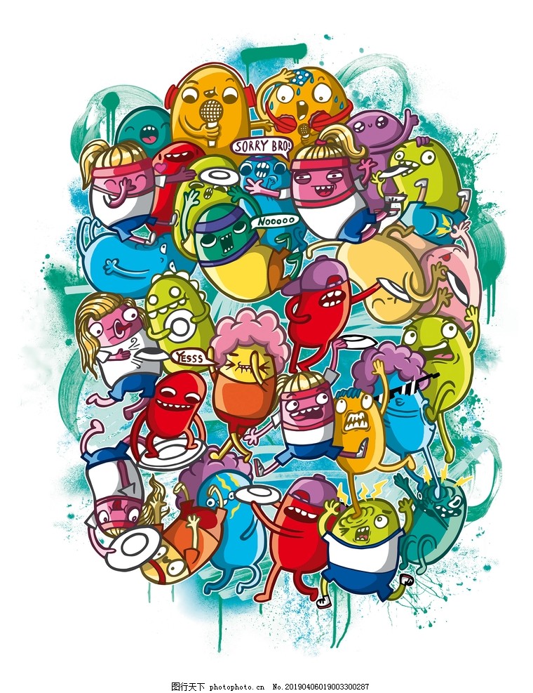 动漫涂鸦图片,艺术表现与文化传播的双向视角