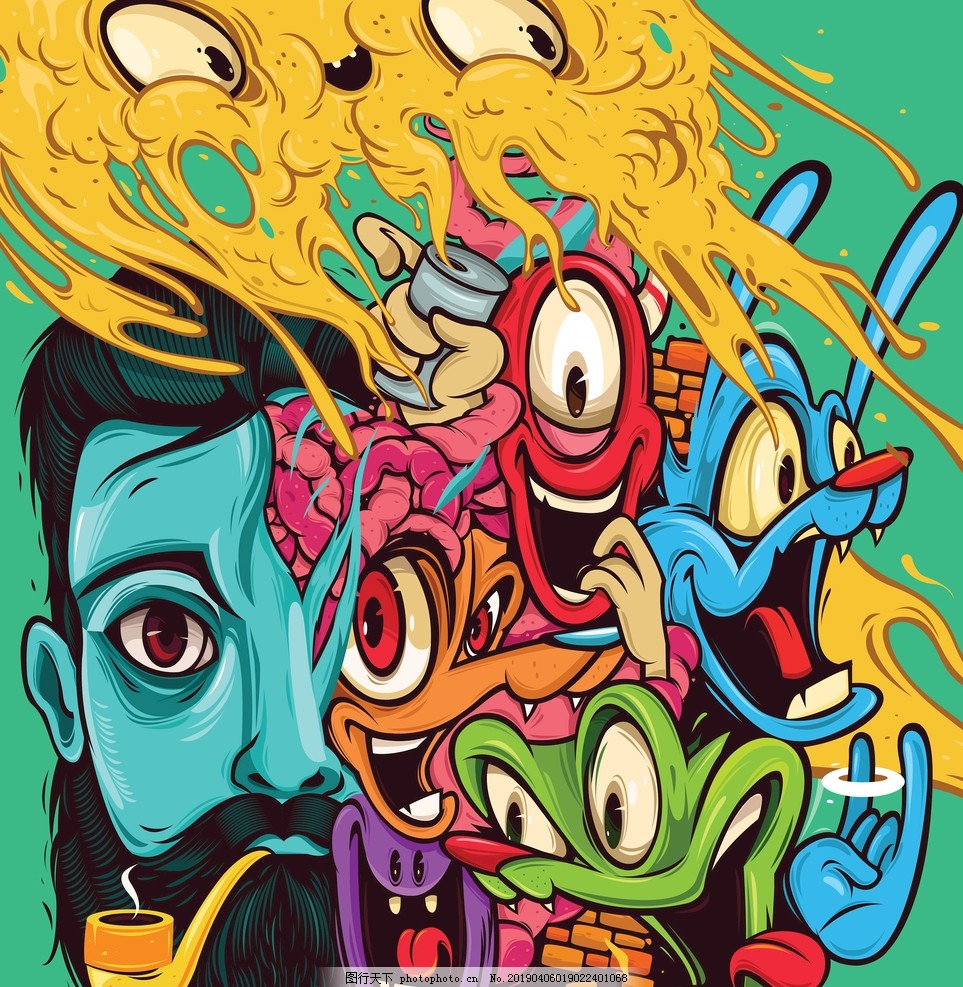 动漫涂鸦图片,艺术表现与文化传播的双向视角